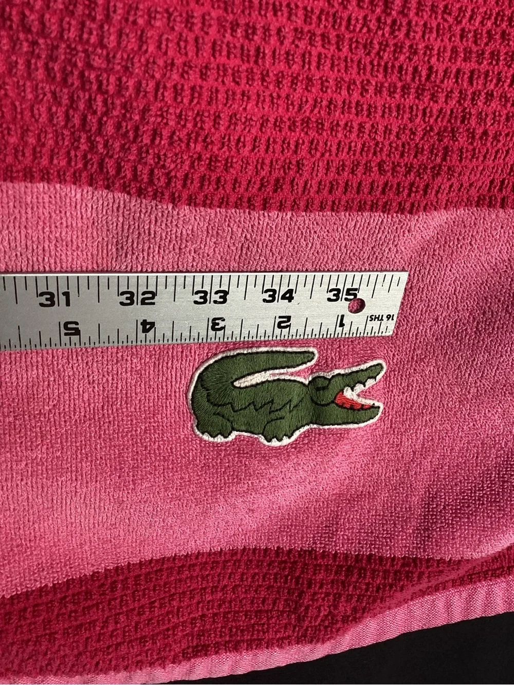 Vintage Lacoste Pink towel